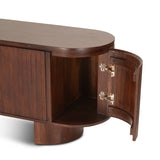 Athena 79" Media Cabinet in Aged Mahogany from Home Trends & Design - Luna Furniture