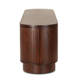 Athena 79" Media Cabinet in Aged Mahogany from Home Trends & Design - Luna Furniture