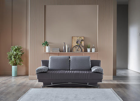 Fantasy Nevada Anthracite Sleeper Sofa from Bellona - Luna Furniture
