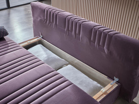 Fantasy Nevada Plum Plain Sleeper Sofa from Bellona - Luna Furniture