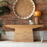 Anvil 68" Console Table in Natural Oak from Home Trends & Design - Luna Furniture