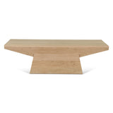Anvil 58" Coffee Table in Natural Oak from Home Trends & Design - Luna Furniture