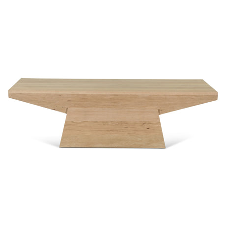 Anvil 58" Coffee Table in Natural Oak from Home Trends & Design - Luna Furniture