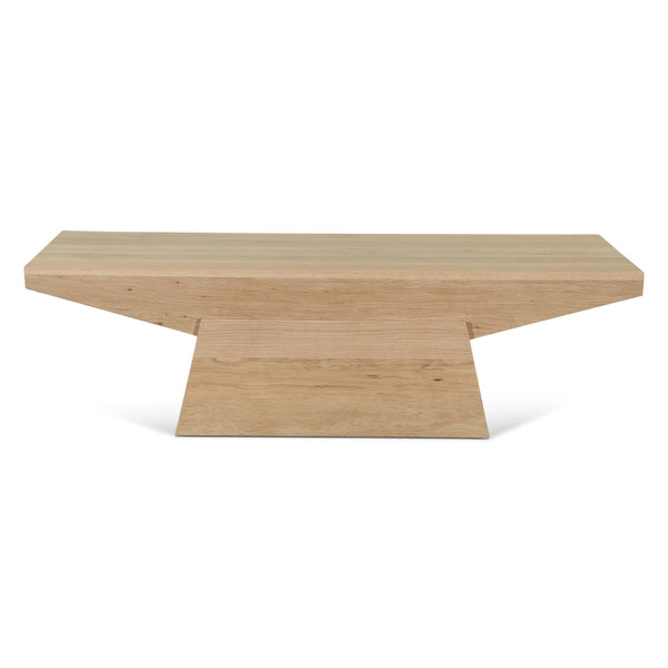 Anvil 58" Coffee Table in Natural Oak