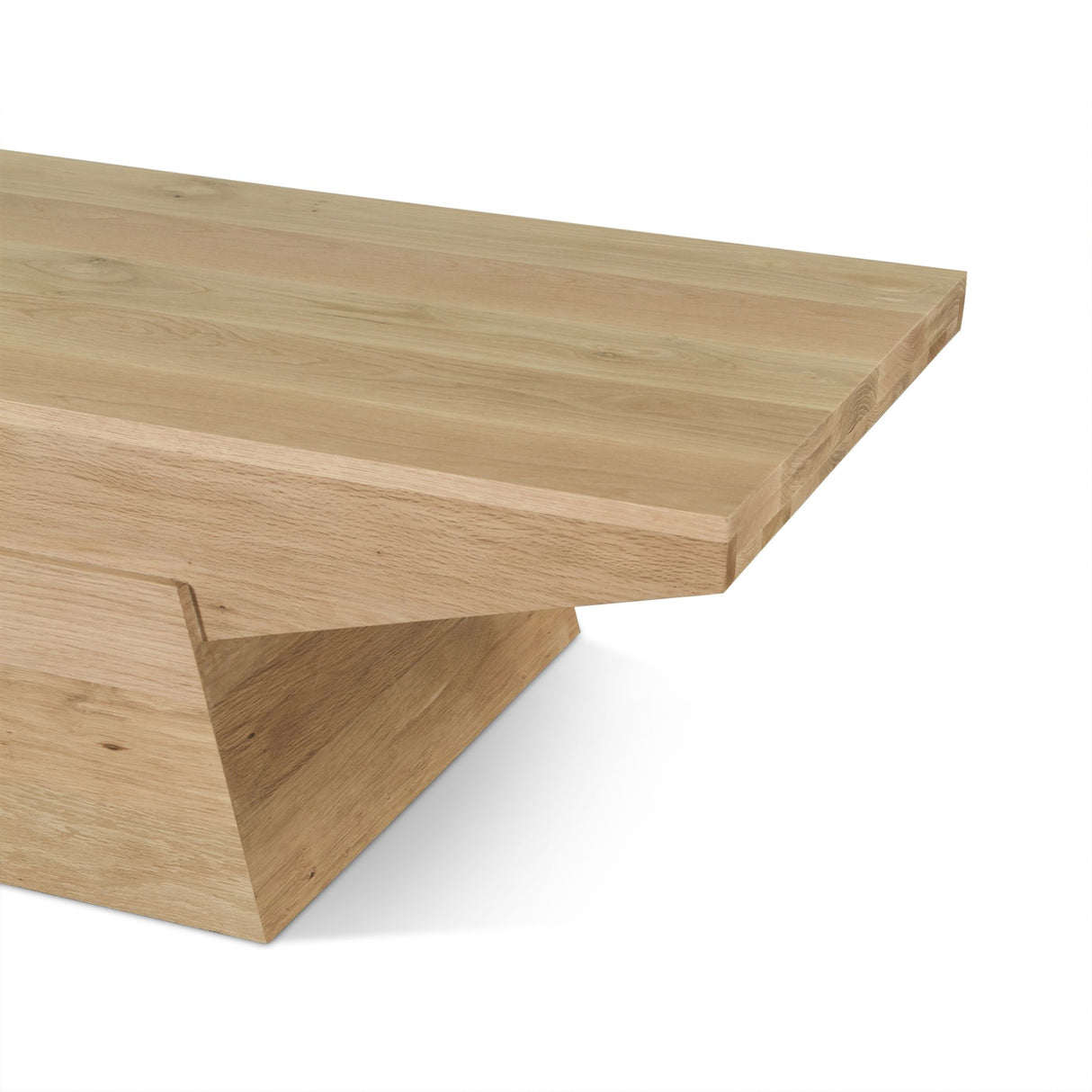 Anvil 58" Coffee Table in Natural Oak from Home Trends & Design - Luna Furniture