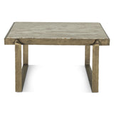 Argos 32" Coffee Table with Marble and Antique Brass from Home Trends & Design - Luna Furniture