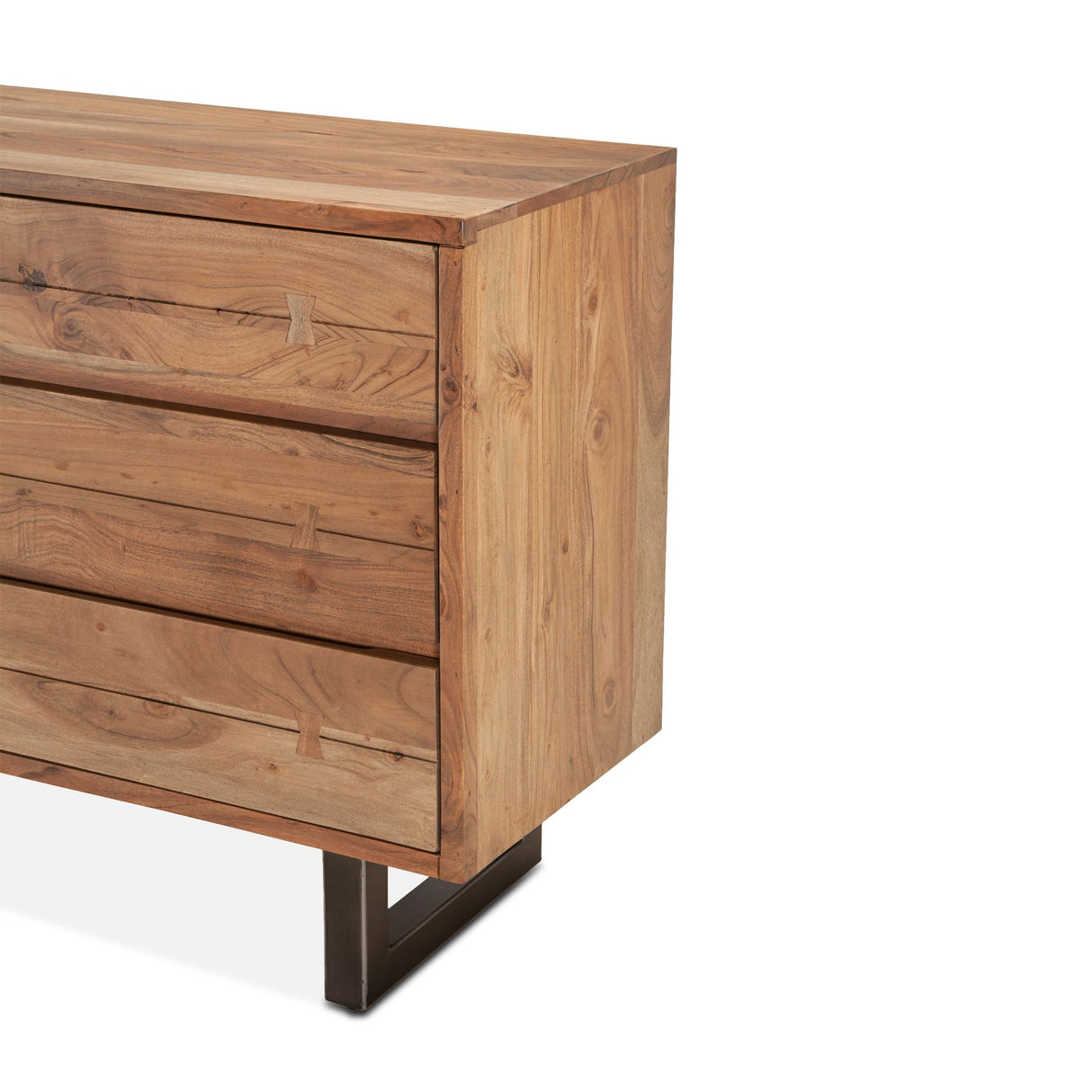 Aspen 58" Six Drawer Dresser in Smoked Acacia from Home Trends & Design - Luna Furniture