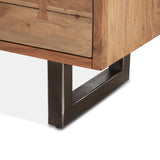 Aspen 58" Six Drawer Dresser in Smoked Acacia from Home Trends & Design - Luna Furniture