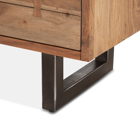 Aspen 58" Six Drawer Dresser in Smoked Acacia from Home Trends & Design - Luna Furniture