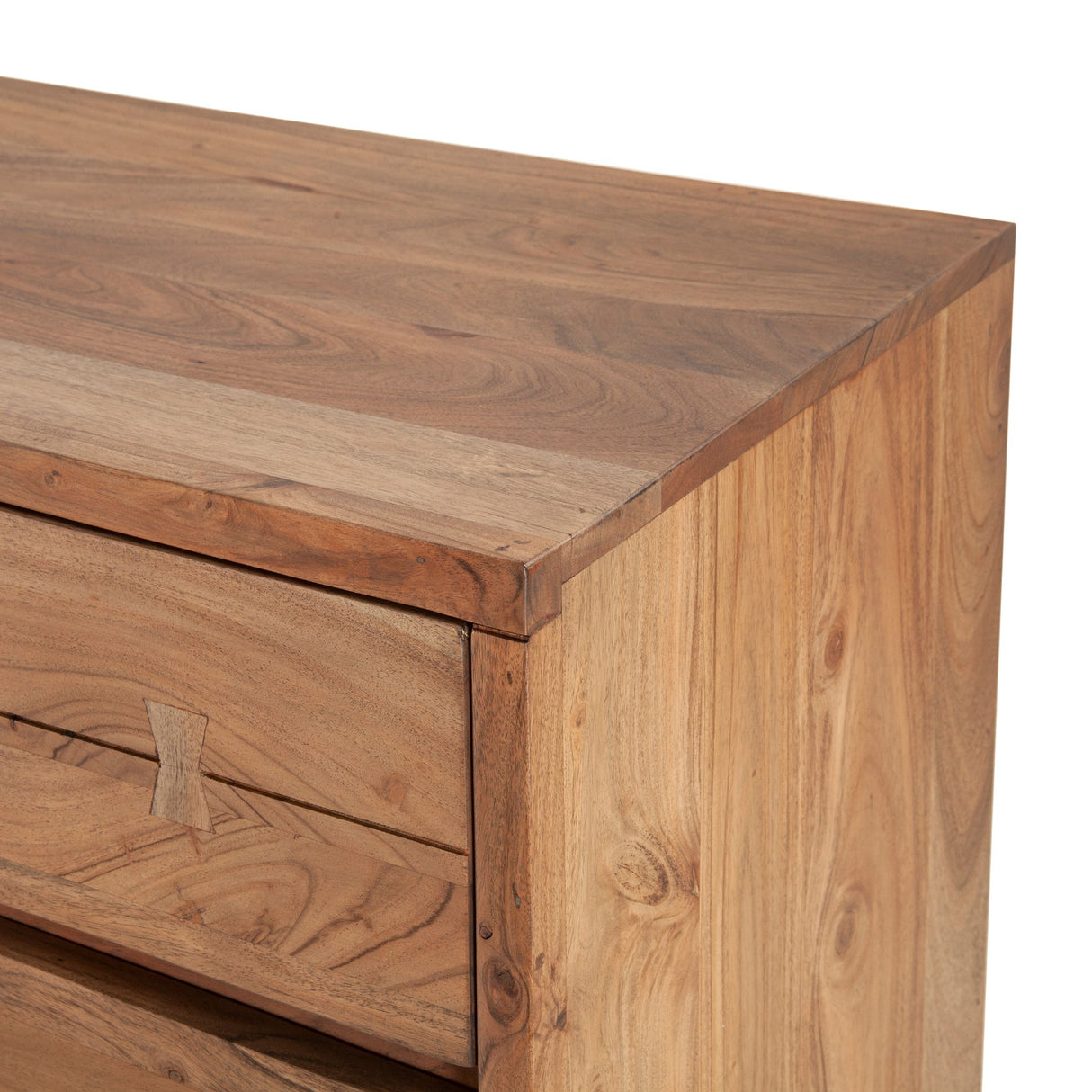 Aspen 58" Six Drawer Dresser in Smoked Acacia from Home Trends & Design - Luna Furniture