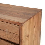 Aspen 58" Six Drawer Dresser in Smoked Acacia from Home Trends & Design - Luna Furniture