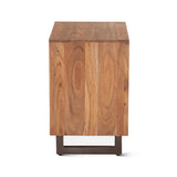 Aspen 24" Two Drawer Nightstand in Smoked Acacia from Home Trends & Design - Luna Furniture