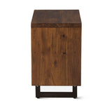 Aspen 24" Two Drawer Nightstand in Walnut from Home Trends & Design - Luna Furniture