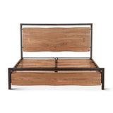 Aspen King Bed in Smoked Acacia from Home Trends & Design - Luna Furniture