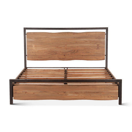 Aspen King Bed in Smoked Acacia from Home Trends & Design - Luna Furniture