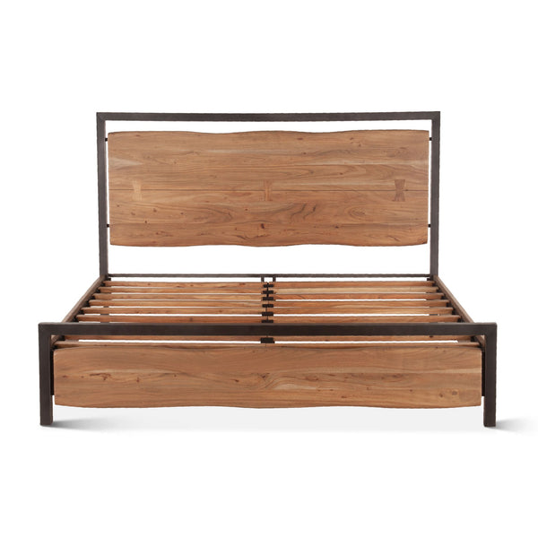 Aspen King Bed in Smoked Acacia