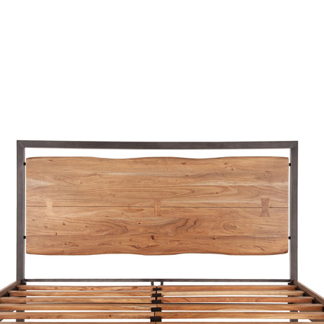 Aspen King Bed in Smoked Acacia from Home Trends & Design - Luna Furniture