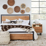 Aspen King Bed in Smoked Acacia from Home Trends & Design - Luna Furniture