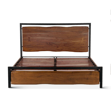 Aspen King Bed in Walnut from Home Trends & Design - Luna Furniture