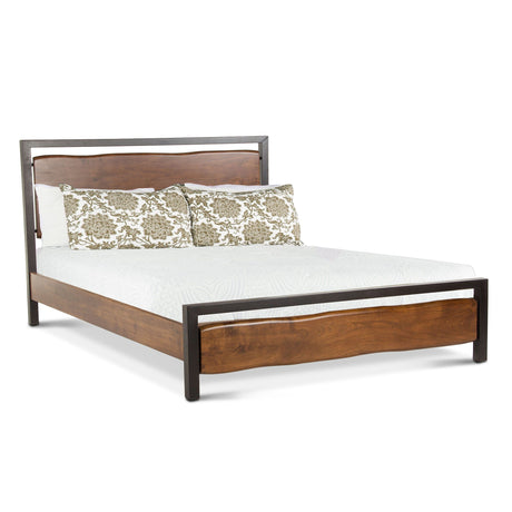 Aspen King Bed in Walnut from Home Trends & Design - Luna Furniture