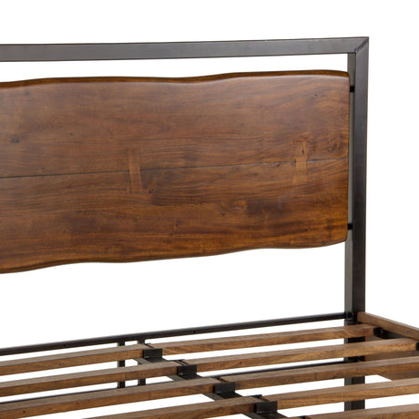 Aspen King Bed in Walnut from Home Trends & Design - Luna Furniture
