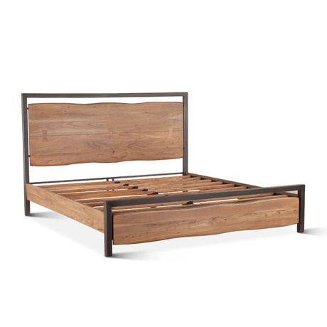 Aspen Queen Bed in Smoked Acacia from Home Trends & Design - Luna Furniture