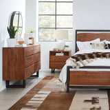 Aspen Queen Bed in Walnut from Home Trends & Design - Luna Furniture