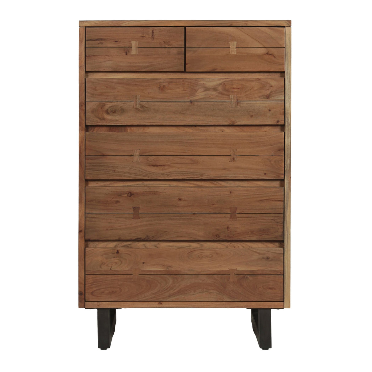Aspen 34" Tall Chest in Smoked Acacia from Home Trends & Design - Luna Furniture
