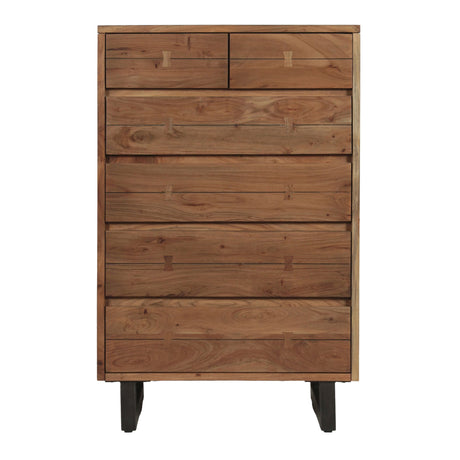 Aspen 34" Tall Chest in Smoked Acacia from Home Trends & Design - Luna Furniture