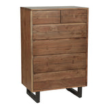 Aspen 34" Tall Chest in Smoked Acacia from Home Trends & Design - Luna Furniture