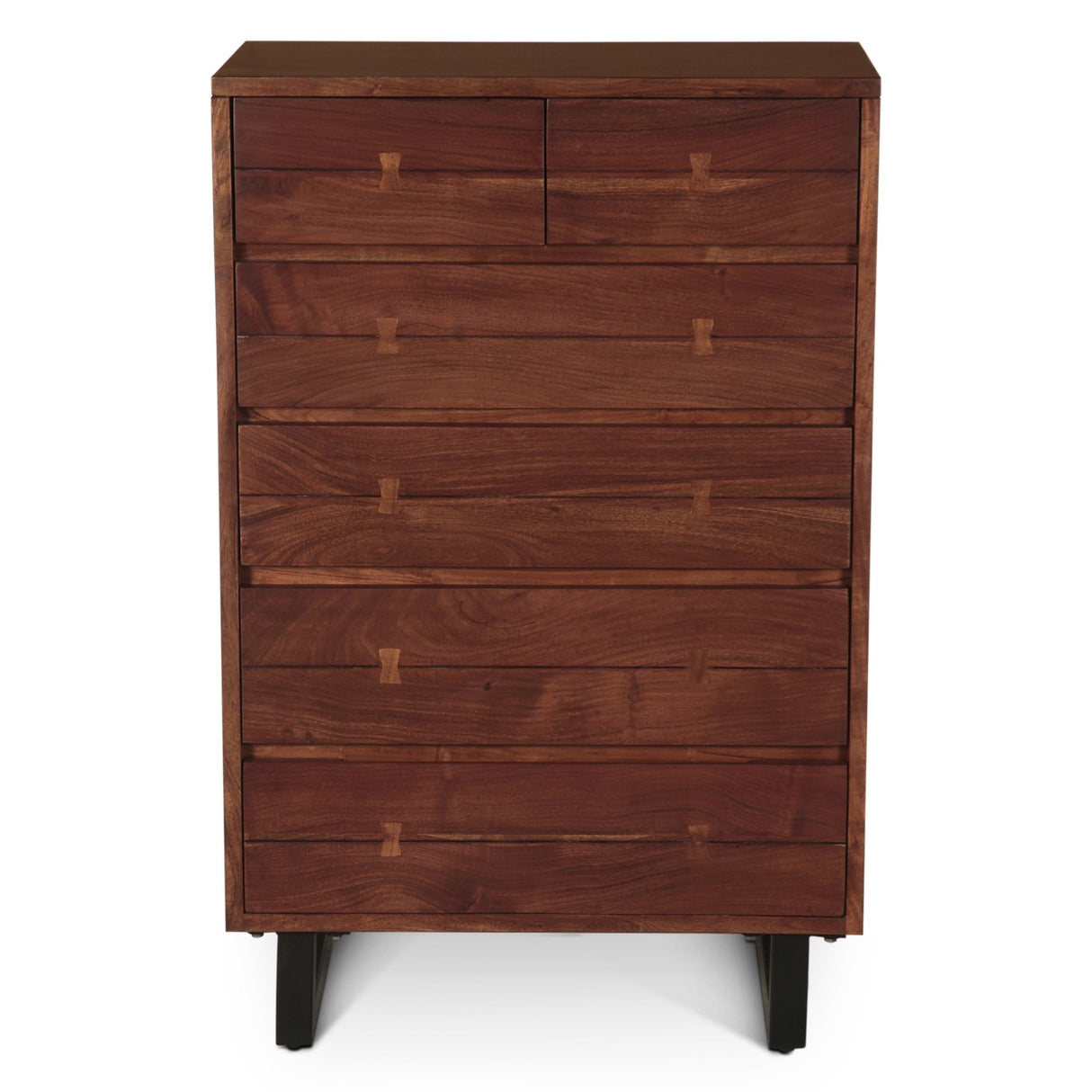 Aspen 34" Tall Chest in Walnut from Home Trends & Design - Luna Furniture