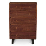 Aspen 34" Tall Chest in Walnut from Home Trends & Design - Luna Furniture