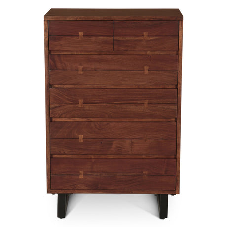 Aspen 34" Tall Chest in Walnut from Home Trends & Design - Luna Furniture
