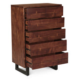 Aspen 34" Tall Chest in Walnut from Home Trends & Design - Luna Furniture
