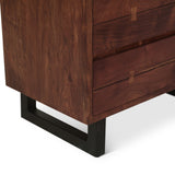 Aspen 34" Tall Chest in Walnut from Home Trends & Design - Luna Furniture