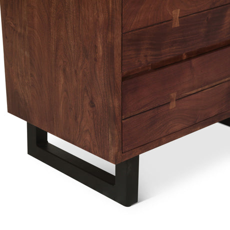Aspen 34" Tall Chest in Walnut from Home Trends & Design - Luna Furniture