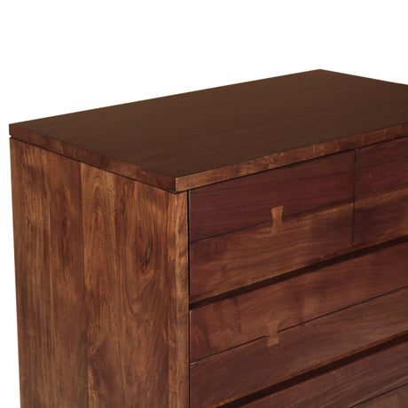 Aspen 34" Tall Chest in Walnut from Home Trends & Design - Luna Furniture