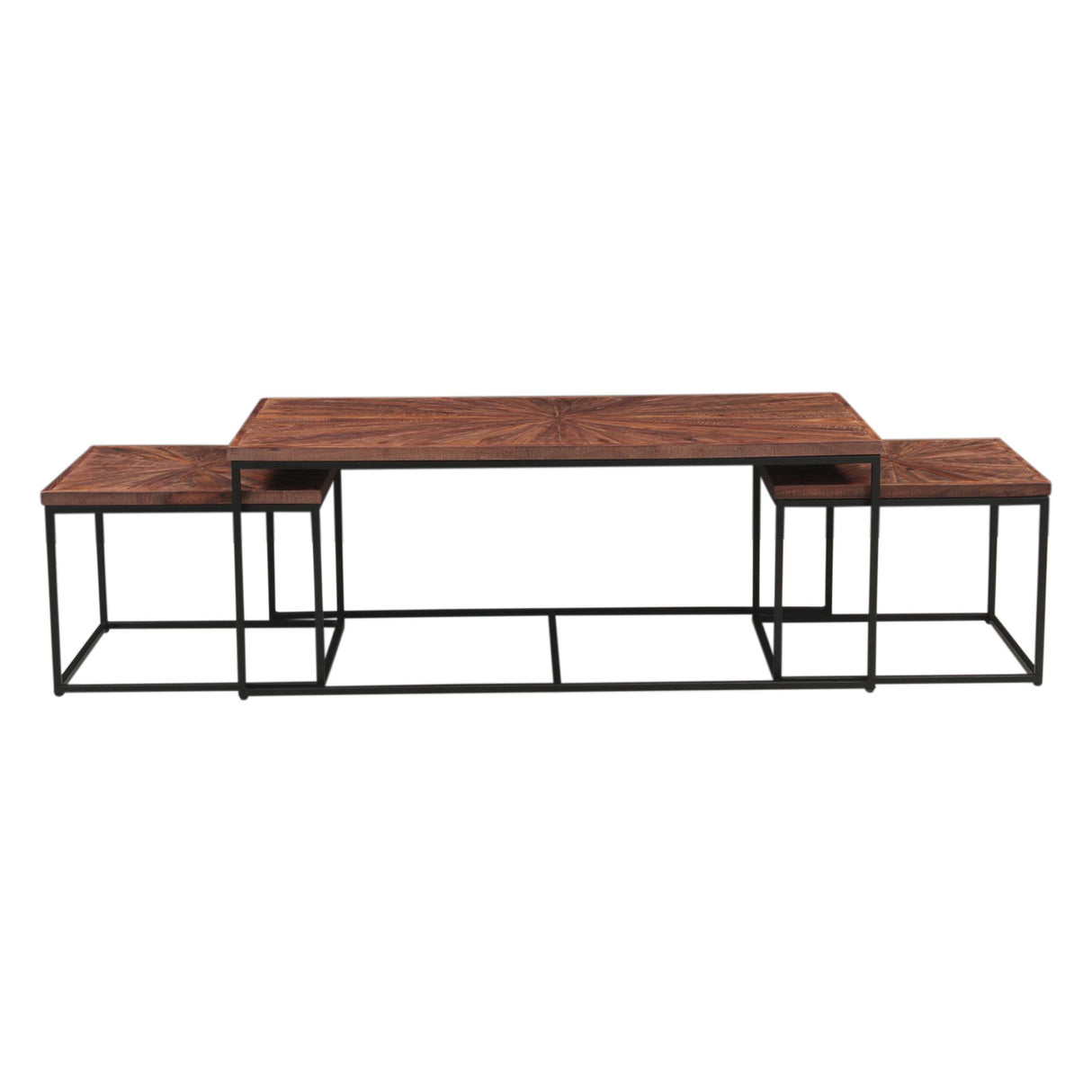 Aster 47" Nesting Coffee Tables in Sunburst Brownstone from Home Trends & Design - Luna Furniture