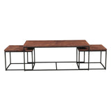 Aster 47" Nesting Coffee Tables in Sunburst Brownstone from Home Trends & Design - Luna Furniture