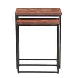 Aster 20" Nesting Side Tables in Sunburst Brownstone from Home Trends & Design - Luna Furniture