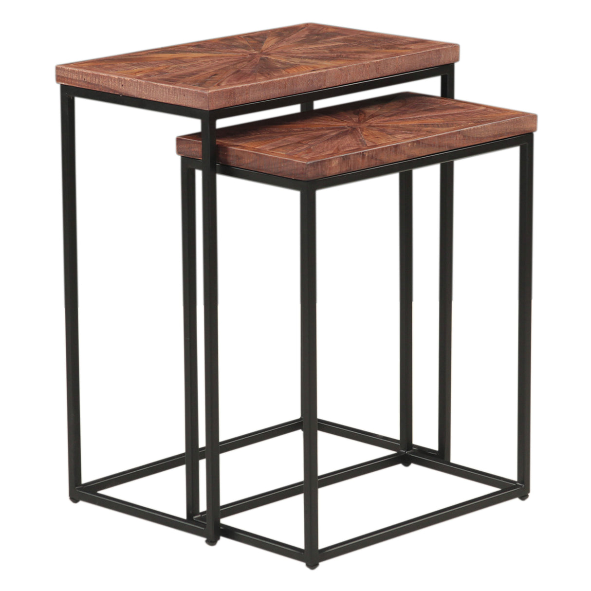 Aster 20" Nesting Side Tables in Sunburst Brownstone from Home Trends & Design - Luna Furniture
