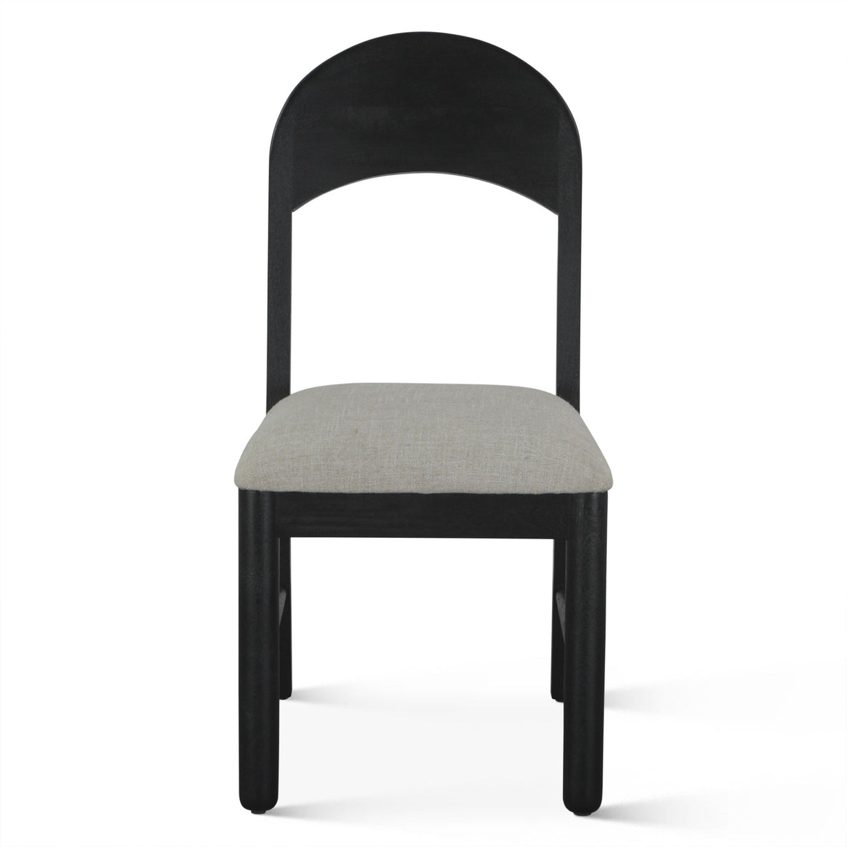 Bilboa 18" Upholstered Dining Chair in Distressed Black, Set of 2 from Home Trends & Design - Luna Furniture