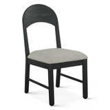 Bilboa 18" Upholstered Dining Chair in Distressed Black, Set of 2 from Home Trends & Design - Luna Furniture