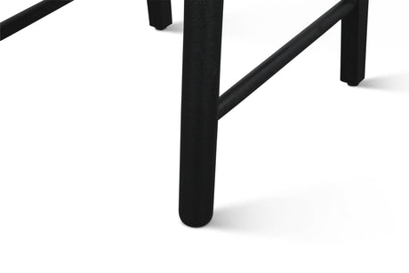 Bilboa 18" Upholstered Dining Chair in Distressed Black, Set of 2 from Home Trends & Design - Luna Furniture