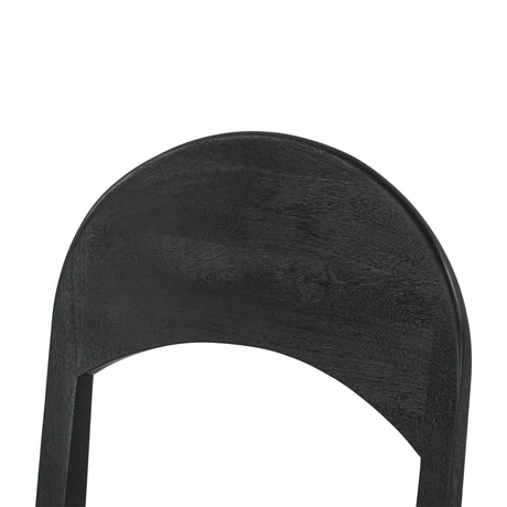 Bilboa 18" Upholstered Dining Chair in Distressed Black, Set of 2 from Home Trends & Design - Luna Furniture