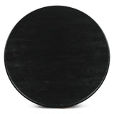 Bilboa 52" Round Dining Table in Distressed Black from Home Trends & Design - Luna Furniture
