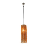 Boho Orange Glass Bead Round Pendant from Home Trends & Design - Luna Furniture