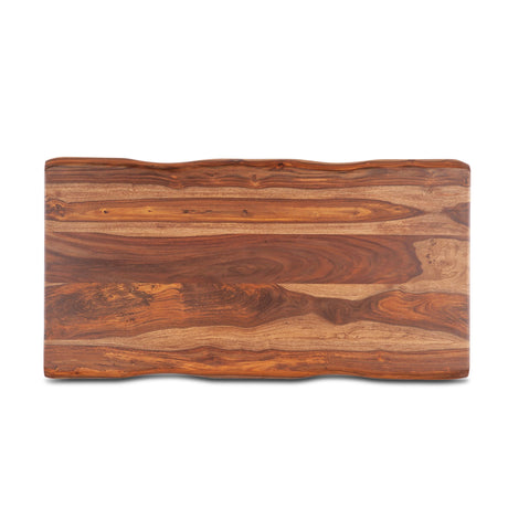 Brisbane 46" Coffee Table in Natural Sheesham Wood and Iron from Home Trends & Design - Luna Furniture