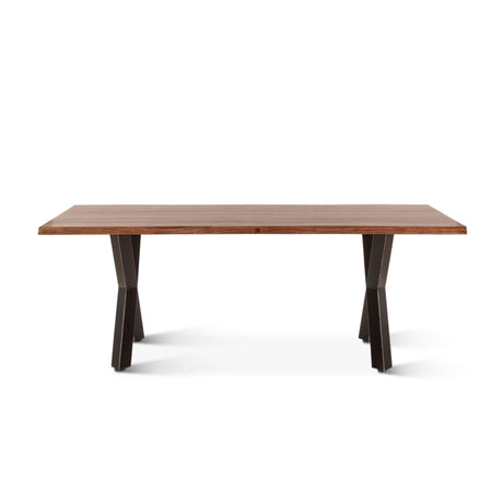 Brisbane 80" Dining Table in Natural Sheesham Wood and Iron from Home Trends & Design - Luna Furniture