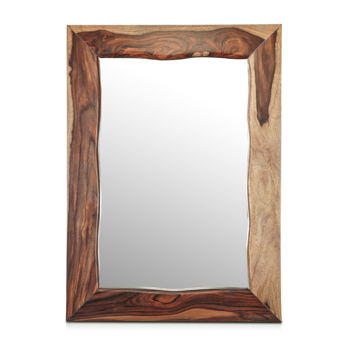 Brisbane 43" Mirror in Natural Sheesham from Home Trends & Design - Luna Furniture